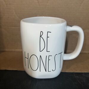 Rae Dunn White 'Be Honest' Mug